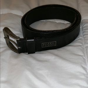 FOSSIL genuine leather black belt size 36